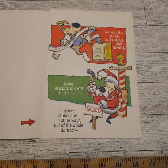 Vintage Hallmark Christmas Card Wife No Envelope - Picture 3 of 10